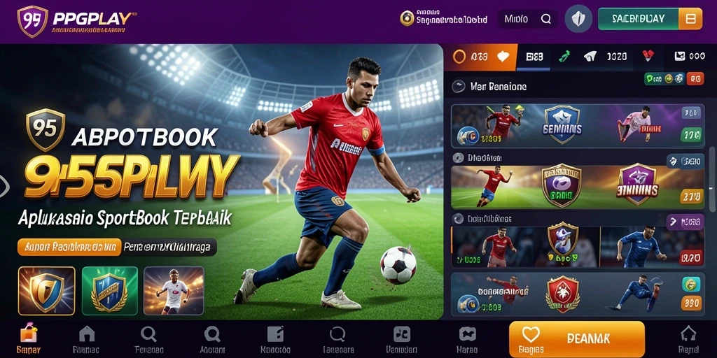 Tampilan antarmuka pengguna 95PGPLAY yang menarik saat bertaruh.