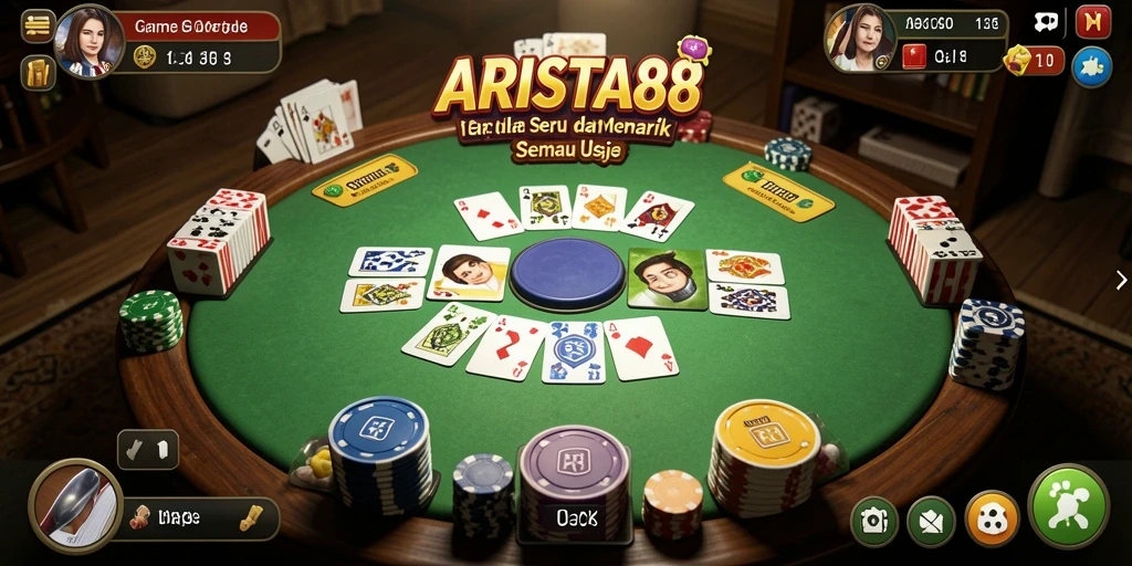 Gameplay seru Gaple di ARISTA88 dengan pemain dari seluruh Indonesia.