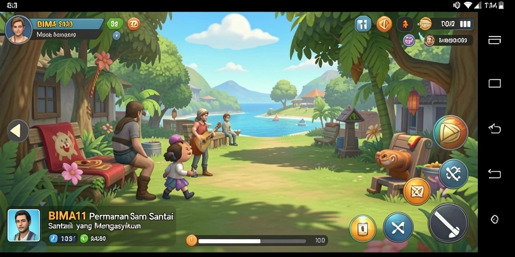 Screenshot utama BIMA11 menampilkan gameplay yang seru dan mudah dipahami.