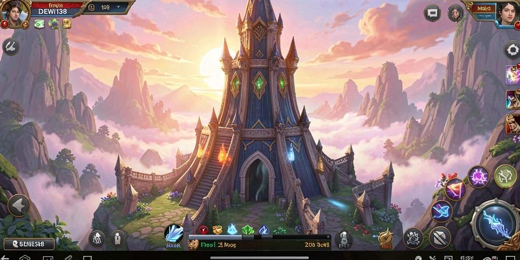 Tampilan gameplay intens dari DEWI138 yang menampilkan strategi Tower Defense.
