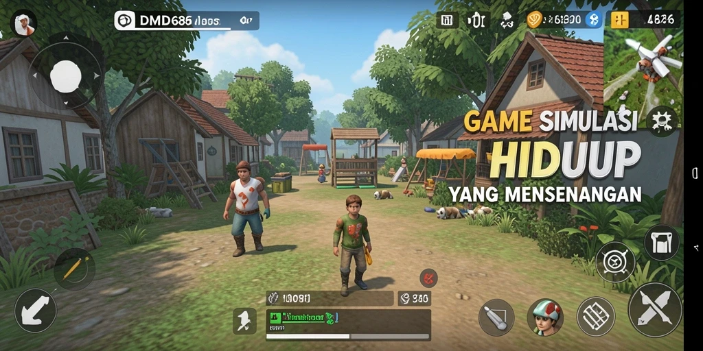 Tampilan gameplay menarik DMD686 dengan grafik yang menawan.