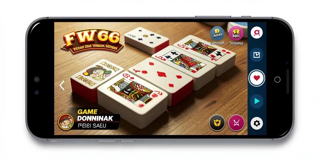Tampilan gameplay FW66 yang menarik dan interaktif dalam permainan domino.