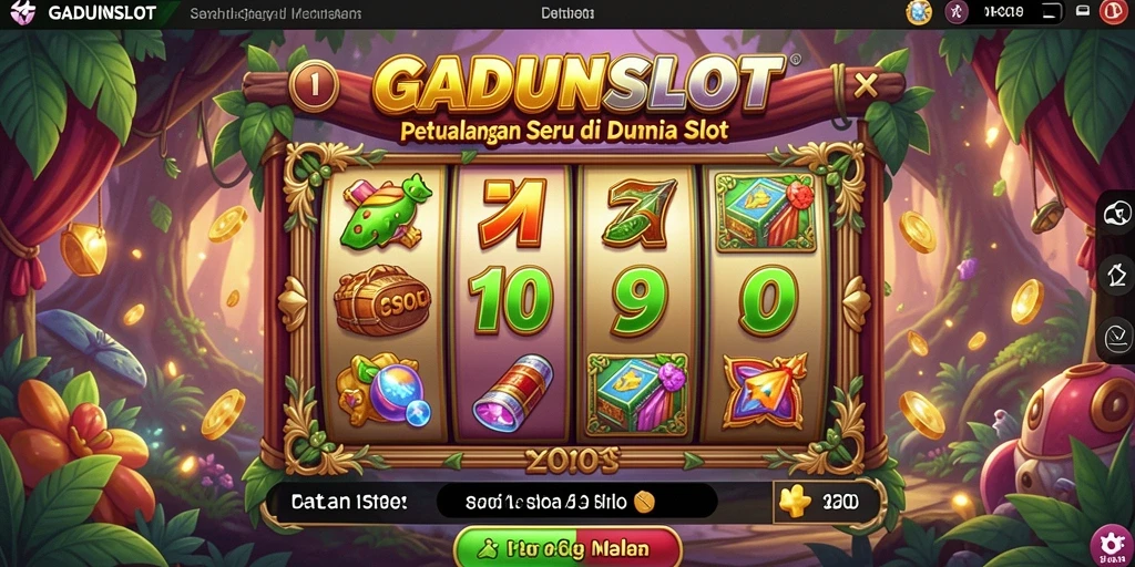 Gameplay menarik di <strong>GADUNSLOT</strong> dengan karakter dan tantangan slot.