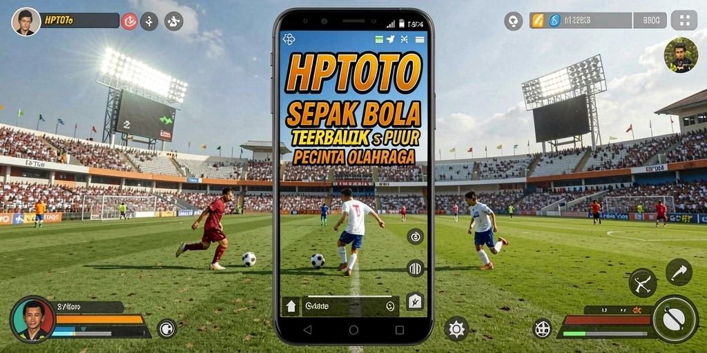 Tampilan menarik HPTOTO dengan aksi sepak bola yang seru.