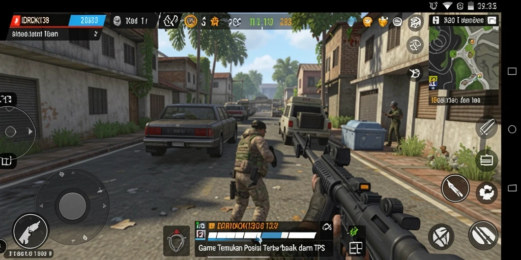 Screenshot utama IDRHOKI138 menampilkan aksi seru dari gameplay TPS.