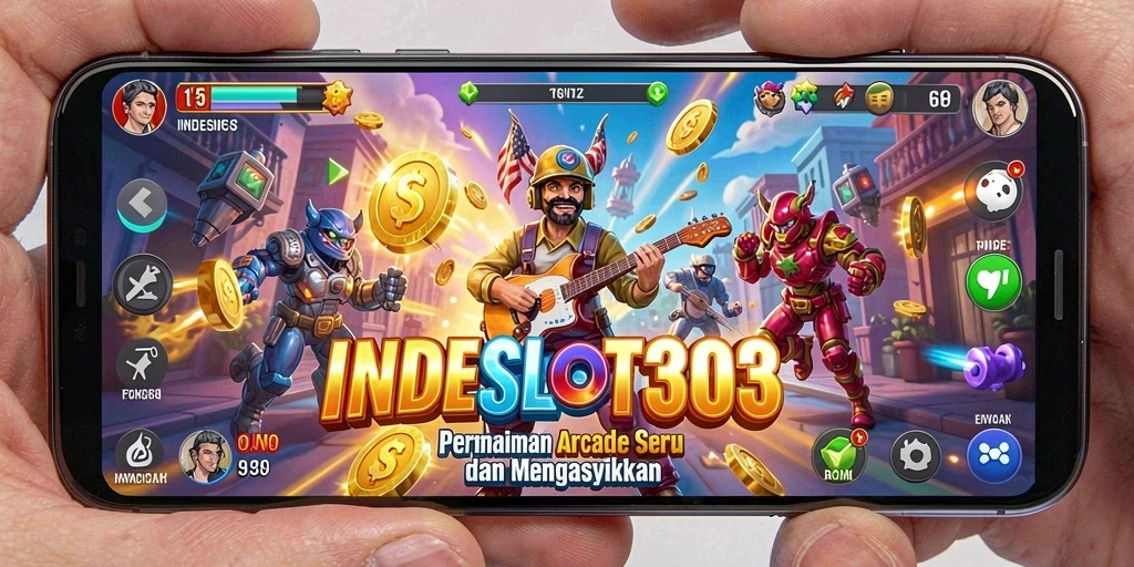 Tampilan menarik dari gameplay Arcade INDESLOT303 yang seru.