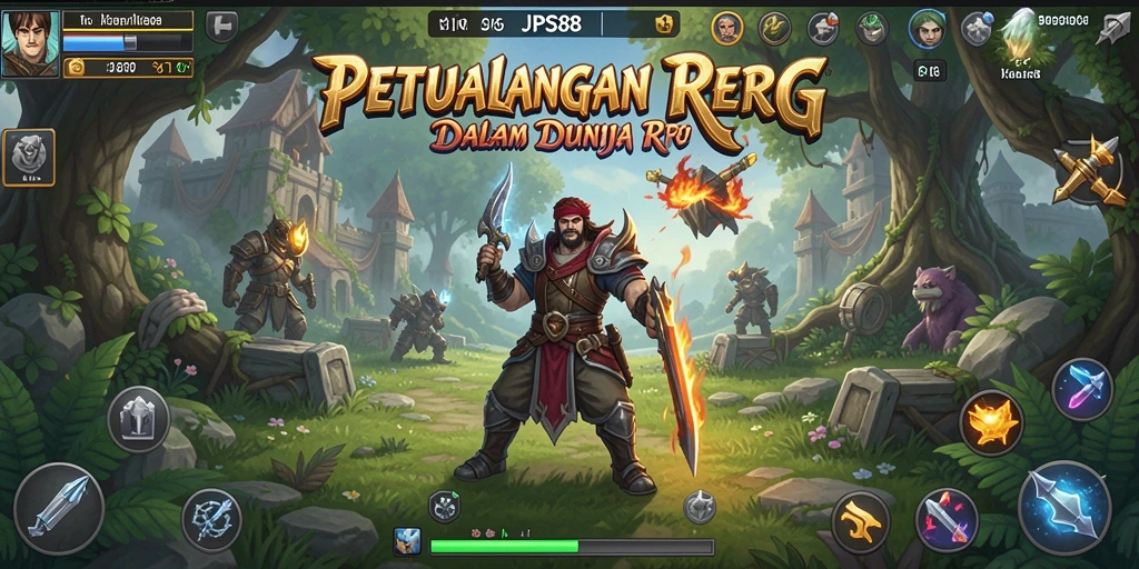 Screenshot gameplay JPS88 menampilkan aksi pertarungan yang seru di dunia RPG.