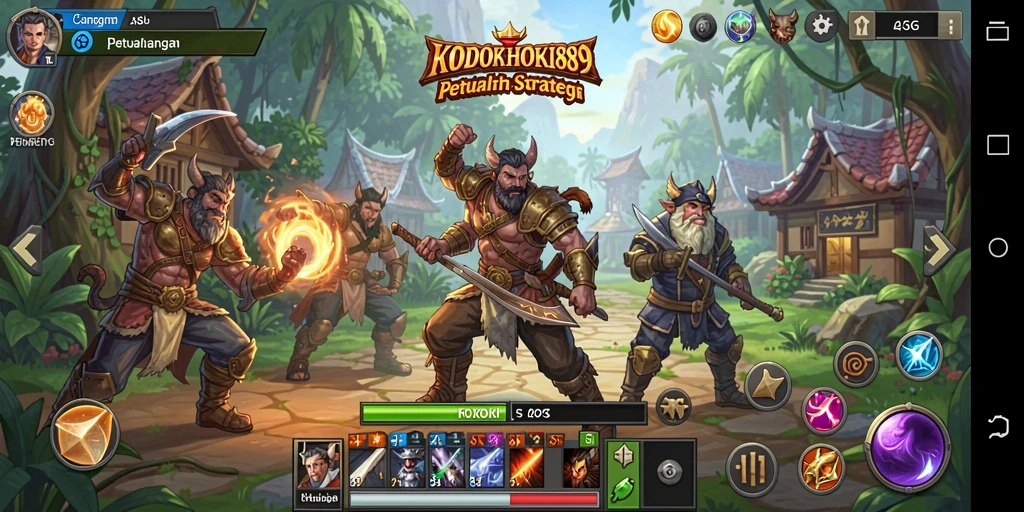 Tangkapan layar gameplay RPG KODOKHOKI889 yang seru dan penuh aksi.