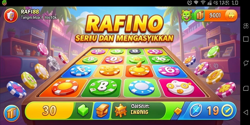 Tampilan gameplay Bingo yang menarik di RAFI88.