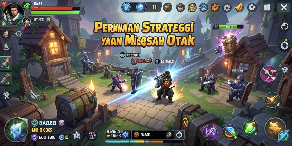 Tampilan gameplay strategis dari RK88 yang menantang.