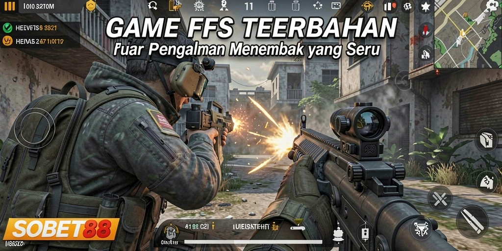 Tangkapan layar gameplay seru di <strong>SOBET88</strong> dengan aksi menembak yang intens.