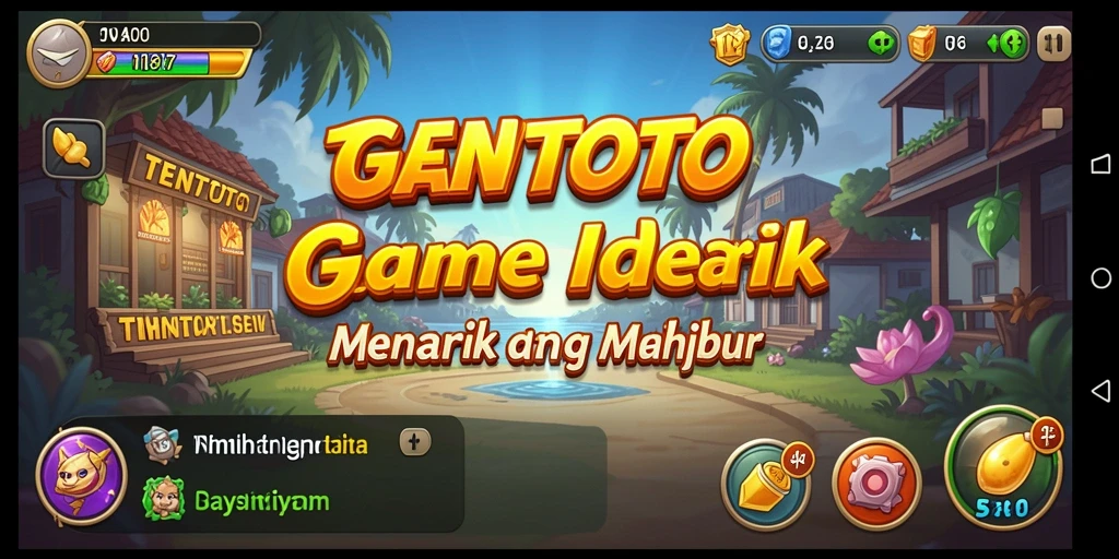 Screenshot utama TENTOTO menampilkan gameplay Idle yang seru dan menarik.