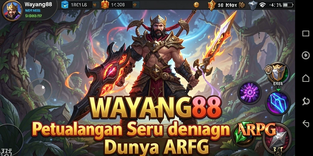 Tampilan gameplay seru dan mendebarkan di WAYANG88.