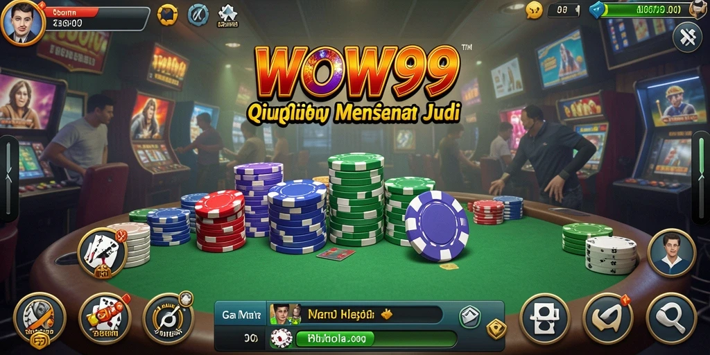 Screenshot WOW99 menampilkan serunya gameplay QiuQiu.